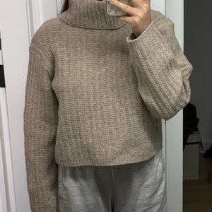 Cozy Beige Turtleneck Sweater